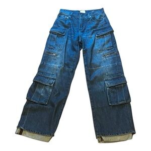 Alice + Olivia Denim Cargo Jeans (Like New)